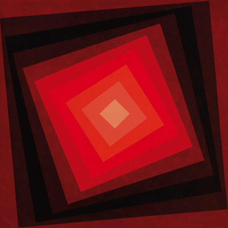 Victor Vasarely, 1906-1997, "Voeroech", 1986, Farblithografie auf Arches, handsigniert und nummeriert LVI/LXX, Museumsauflage, ca. 50x45 cm