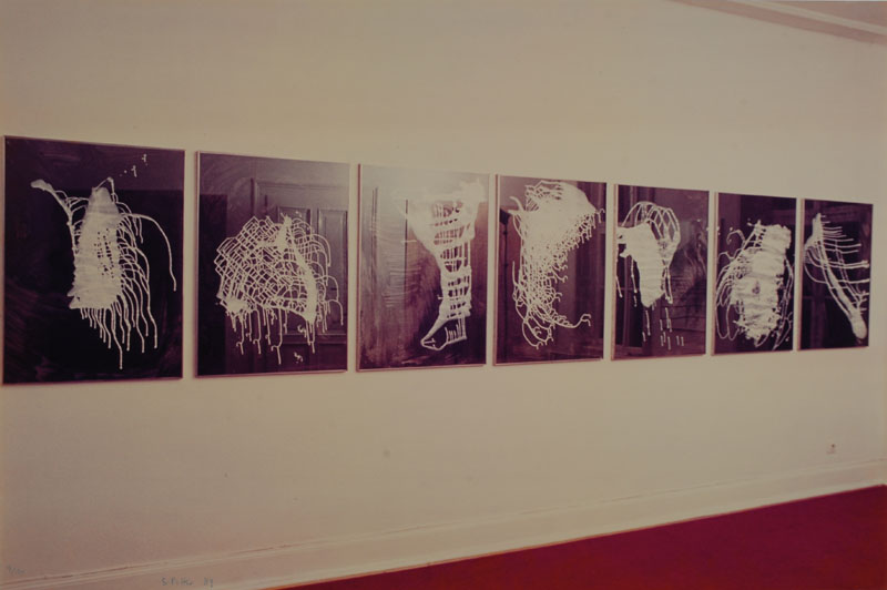Sigmar Polke, 1941-2010, Fotografie, Darstellung von sieben Fotografien an der Wand, handsigniert und nummeriert 9/10, datiert 84, ca. 39,5x59,5 cm