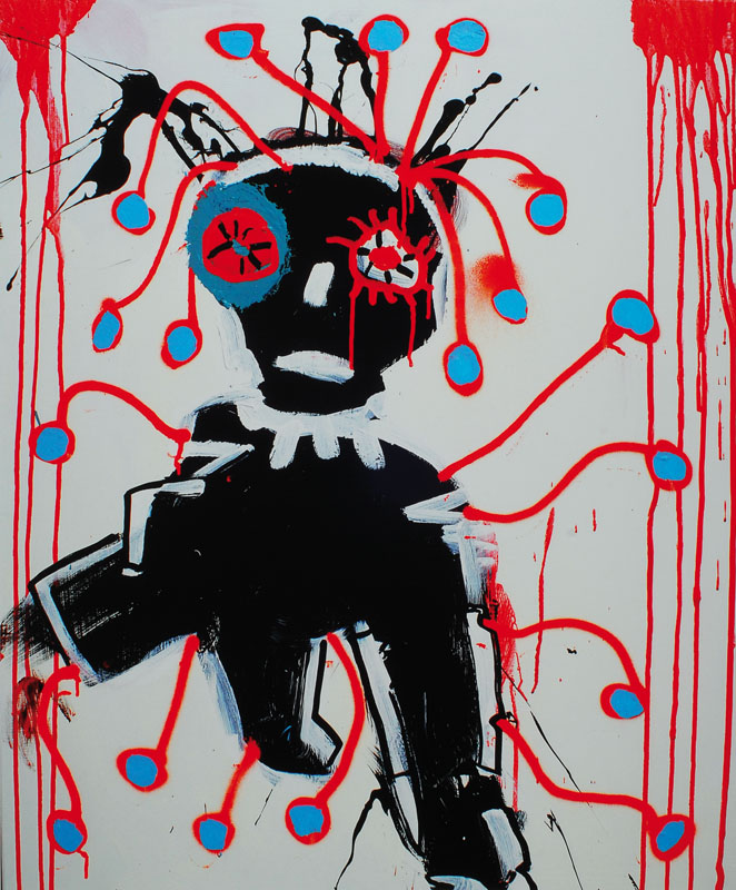 Paul Kostabi, geb. 1962, "Attention Disorders", Giclee auf schwerem handgemachten Baumwollpapier, handsigniert und nummeriert 34/75, aus ...