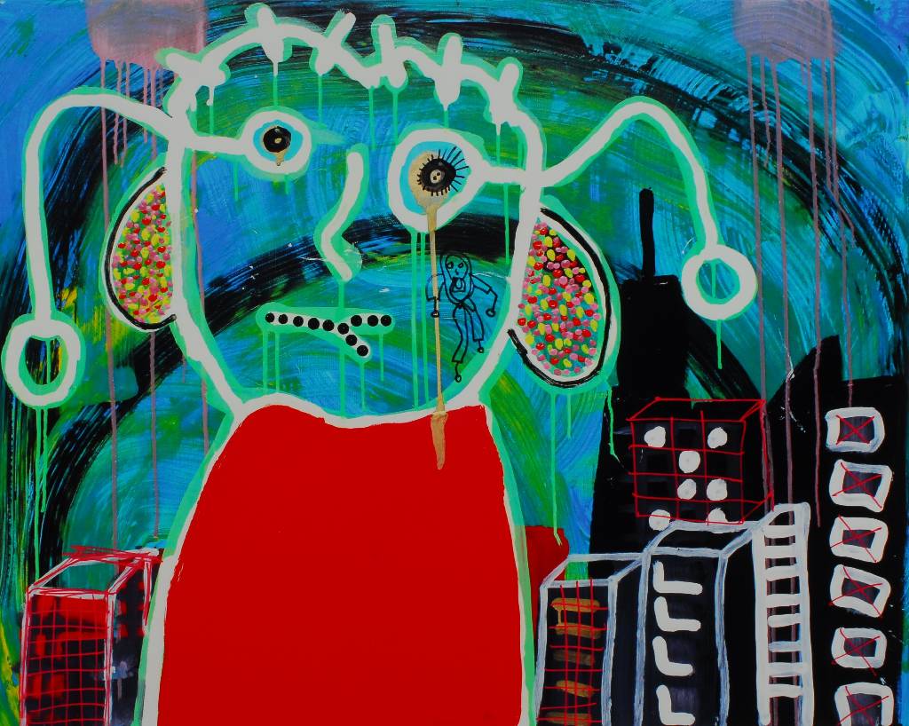 Paul Kostabi, geb. 1962, "The street is paved in gold, where nobody ever gets old", handsigniert und nummeriert 38/75, aus 2013, ca. 52x61 ...