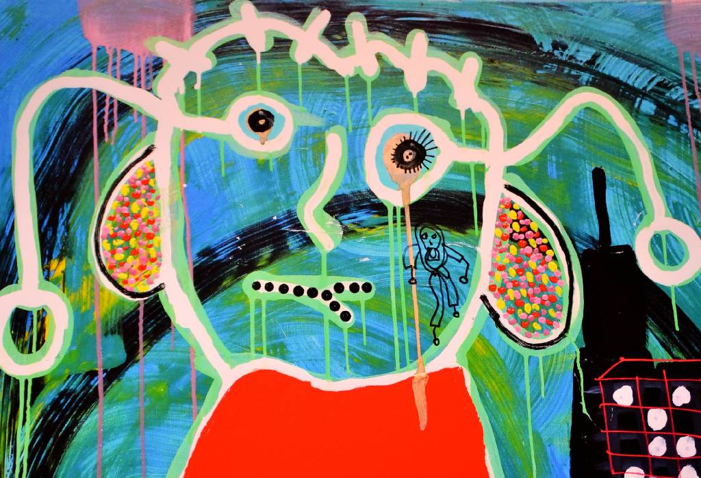 Detail c: Paul Kostabi, geb. 1962, "The street is paved in gold, where nobody ever gets old", handsigniert und nummeriert 38/75, aus 2013, ca. 52x61 ...