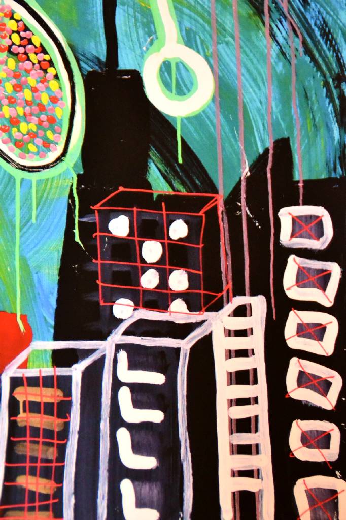 Detail d: Paul Kostabi, geb. 1962, "The street is paved in gold, where nobody ever gets old", handsigniert und nummeriert 38/75, aus 2013, ca. 52x61 ...