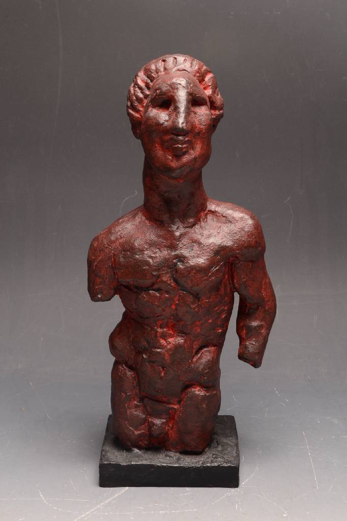 Detail a: Markus Lüpertz, geb. 1941, männlicher Torso, Bronzeskulptur, signiert und nummeriert 16/950, mit Punze der Gießerei Schmäke in Düsseldorf, ca. ...