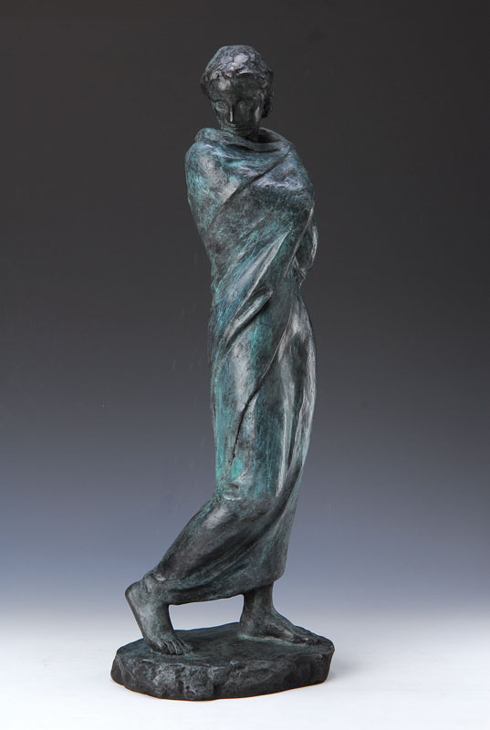 Fritz Klimsch, 1870-1960, "Schreitende (Mignon)", Bronzeskulptur, monogrammiert FK, Gießerstempel H. Noack Berlin, WVZ Braun 177, ca. ...