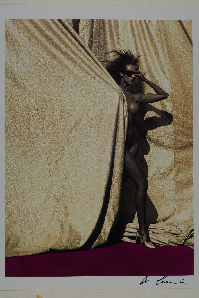 Michel Comte, geb. 1954 Zürich, Iman, Farbfotografie auf Fujicolor Crystal Archive Paper, handsigniert, ca. 40x30,5 cm