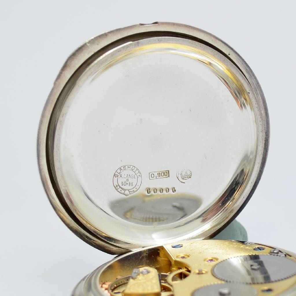 Detail e: A. LANGE & SÖHNE hochfeine und extrem seltene Beobachtungsuhr mit Chronometerhemmung "1/2 Sekunden-Chronometer" Nr. 60006, Deutschland am ...