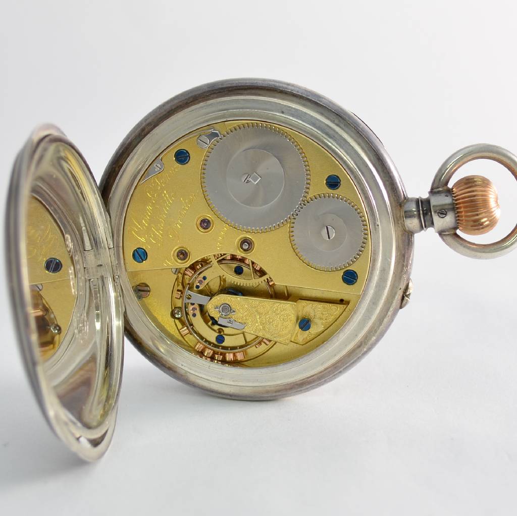 Detail f: A. LANGE & SÖHNE hochfeine und extrem seltene Beobachtungsuhr mit Chronometerhemmung "1/2 Sekunden-Chronometer" Nr. 60006, Deutschland am ...