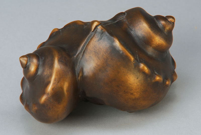 Gernot Rumpf, geb. 1941 Kaiserslautern, Schneckenhäuser, nummeriert 20/25, Gießerstempel Schmäke-Düsseldorf, ca. 9x14 cm