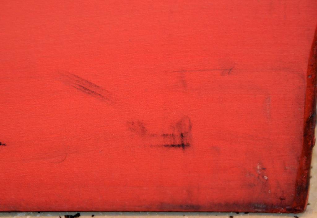 Detail e: Heiko Pippig, geb. 1951 Mosbach, "Der Läufer", rückseitig monogrammiert HP, Acryl/Lwd., mit Zertifikat, ca. 165x145 cm