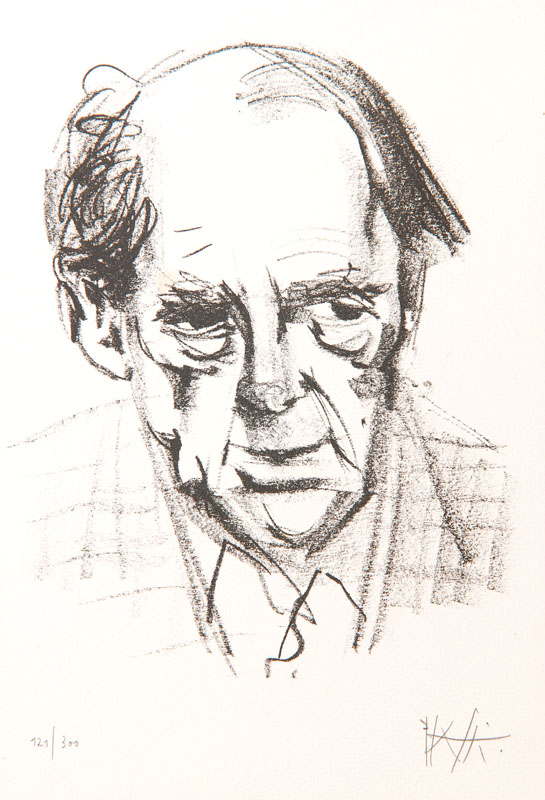 Heinrich Böll: Das Vermächtnis, Kurzroman, 1981, mit einer Porträt-Lithographie von Celestino Piatti, diese handsigniert und num. 121/300, im ...