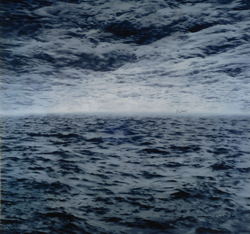 Gerhard Richter, geb. 1932, "SeeSee", Offset auf dünnem Karton, handsigniert, Blattgr. ca. 58x60 cm
