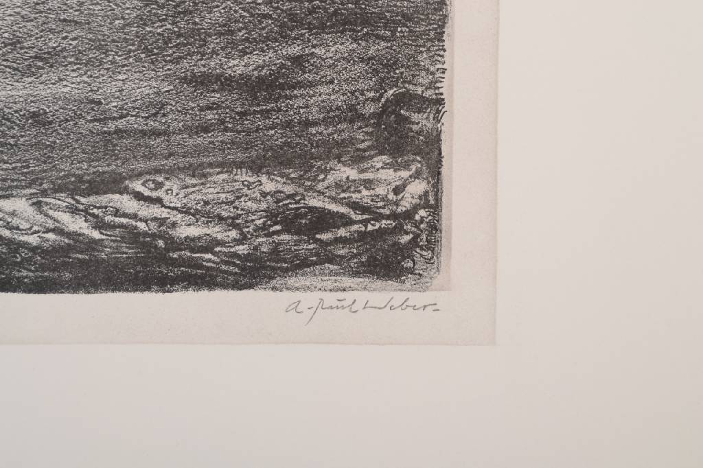 Detail a: A.Paul Weber, 1883-1980, Konvolut aus zwei Radierungen, "Der sterbende Hecht" und "Die Meister", je drucksigniert und ...