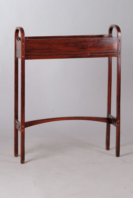 Jardiniere, Thonet, um 1900, mit orig. Metalleinsatz und Etikett, 84x65x19cm,