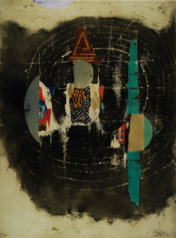 Johnny Friedländer, 1912-1992, Farblithographie, handsigniert, num. 83/95, ca. 75x56 cm, unter Glas, Rahmen