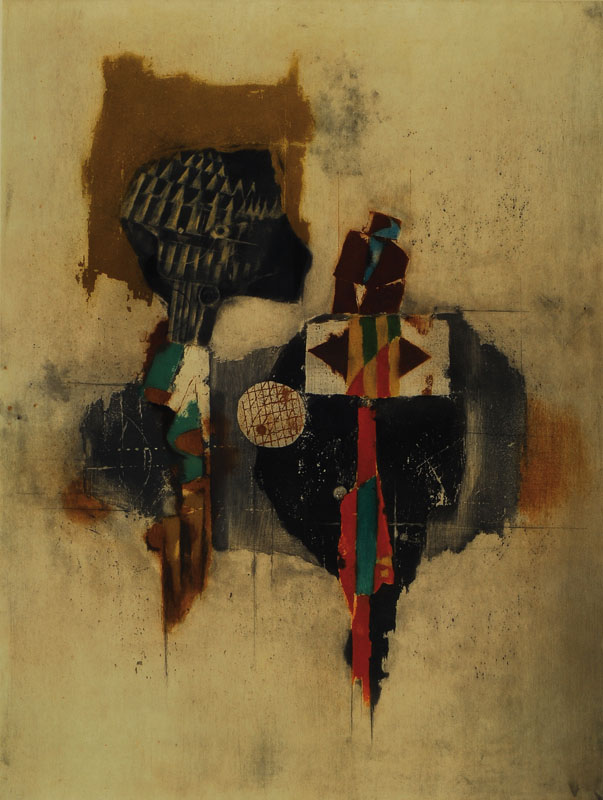 Johnny Friedländer, 1912-1992, Farbradierung, handsigniert, num. 30/95, ca. 75x56 cm, unter Glas, Rahmen