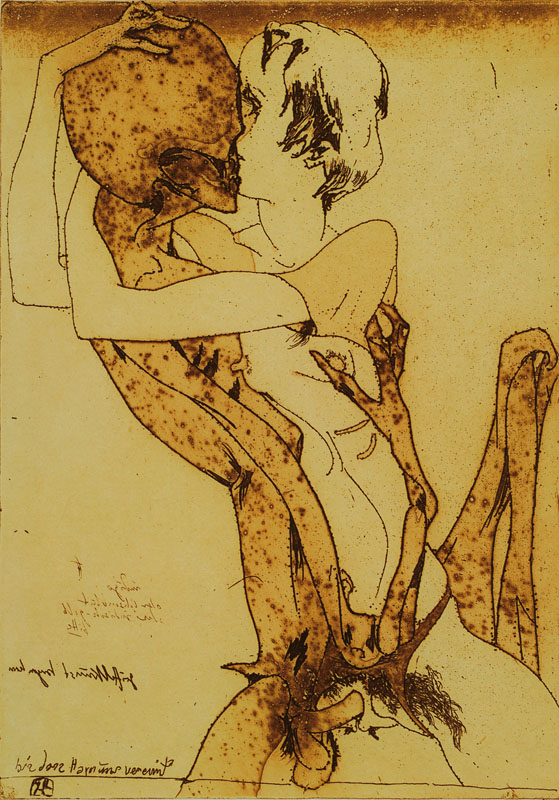 Horst Janssen, 1929-1995, Konvolut aus 6 Grafiken, davon 5x Radierung und 1x Lithographie, 5x handsigniert, 1x unsigniert, verschiedene Größen, ...
