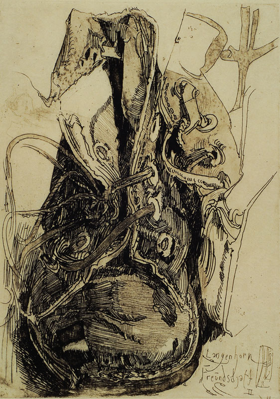 Horst Janssen, 1929-1995, Konvolut aus 6 Radierungen, je handsigniert, verschiedene Plattengrößen, Blattgr. ca. 38,2x27,4cm / 34,4x25,8 cm / ...