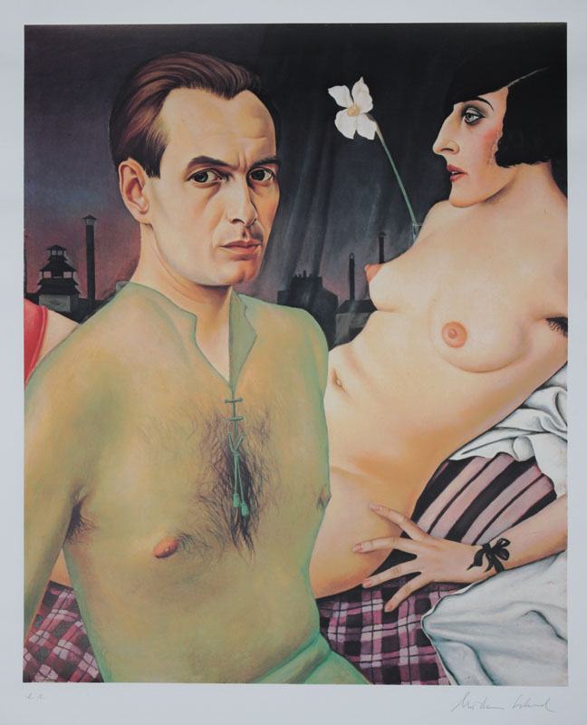 Christian Schad, 1894 Miesbach-1982 Bessenbach-Kelberg, Selbstbildnis von 1927, Serigraphie in 25 Farben, gedruckt 1982 von Frank Kirchner nach ...