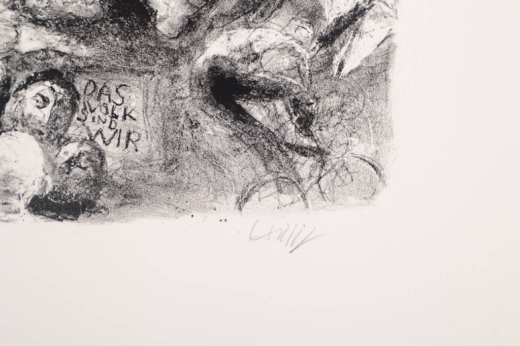 Detail a: Bernhard Heisig, 1925-2011, Das Volk sind wir, Lithographie von 1989, handsigniert und num. 43/300, ca. 34.5x43cm