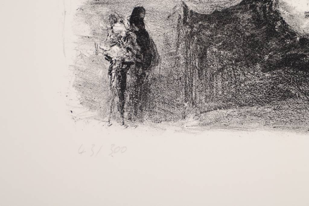 Detail b: Bernhard Heisig, 1925-2011, Das Volk sind wir, Lithographie von 1989, handsigniert und num. 43/300, ca. 34.5x43cm