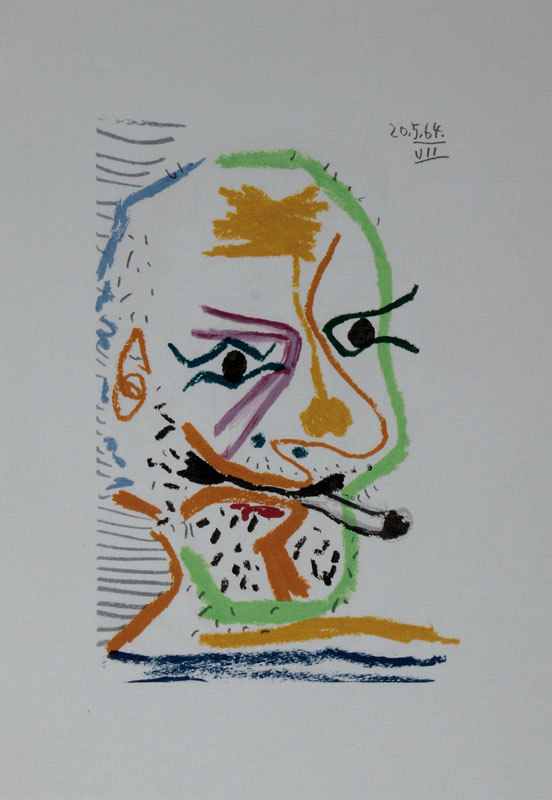 Pablo Picasso, 1881-1973, Konvolut aus zwei Lithographien aus: Le Gout du Bonheur, Handpressendruck unter Aufsicht des Künstlers, Dietz Schünemann ...