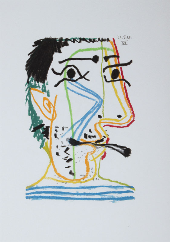 Pablo Picasso, 1881-1973, Konvolut aus zwei Lithographien aus: Le Gout du Bonheur, Handpressendruck unter Aufsicht des Künstlers, Dietz Schünemann ...