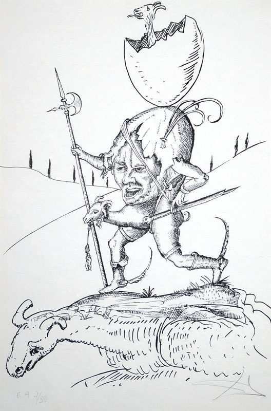 Salvador Dali, 1904-1989, Lithographie, Les Songes drolatiques de Pantragruel, 1973, handsigniert und nummeriert E.A. 7/50, vgl. Micheler und ...