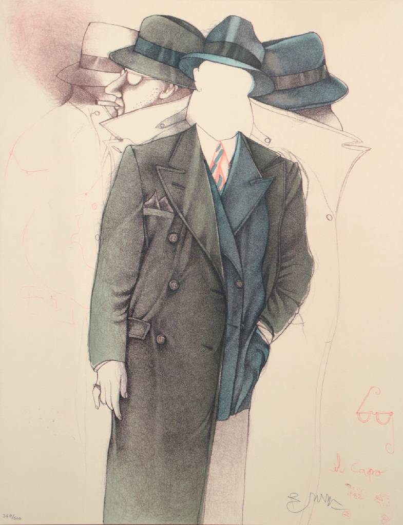 Detail a: Bruno Bruni, geb. 1935 Gradara/Italien, drei Farblithographien, alle handsigniert und nummeriert 369/500, je ca. 40x30 cm, unter Glas gerahmt