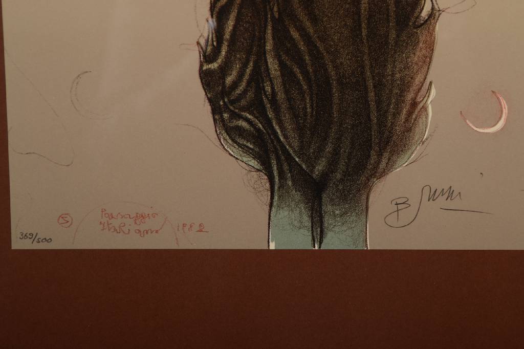 Detail f: Bruno Bruni, geb. 1935 Gradara/Italien, drei Farblithographien, alle handsigniert und nummeriert 369/500, je ca. 40x30 cm, unter Glas gerahmt