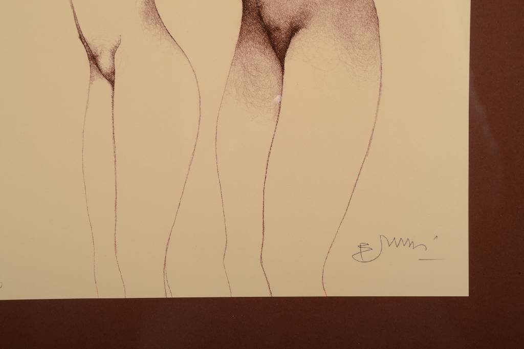 Detail h: Bruno Bruni, geb. 1935 Gradara/Italien, drei Farblithographien, alle handsigniert und nummeriert 369/500, je ca. 40x30 cm, unter Glas gerahmt