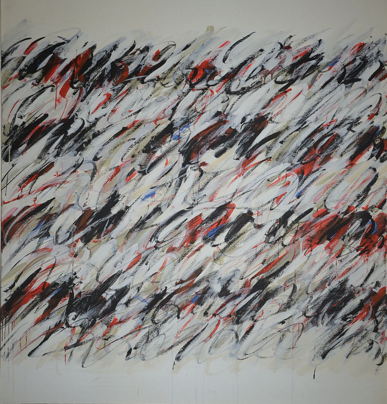 Eleonore Fuchs-Heidelberg, 1946 Heidelberg - 2012 Berlin, The little bit loving, Acryl/Lwd., rückseitig signiert und datiert 84, ca. 118x108,5 cm