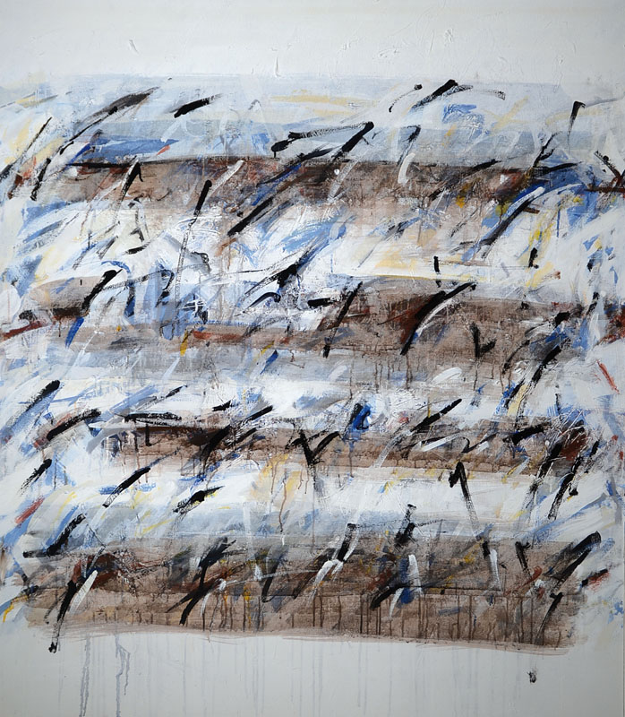 Eleonore Fuchs-Heidelberg, 1946 Heidelberg - 2012 Berlin, Pastourelle, Acryl/Lwd., rückseitig signiert und datiert 1989, ca. 158x138 cm