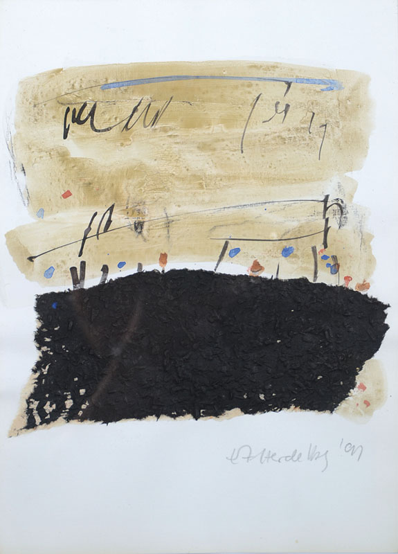 Eleonore Fuchs-Heidelberg, 1946 Heidelberg - 2012 Berlin, Konvolut aus zwei Mischtechniken auf Papier, je signiert und datiert 91, Blattgr. ca. 30x21 ...