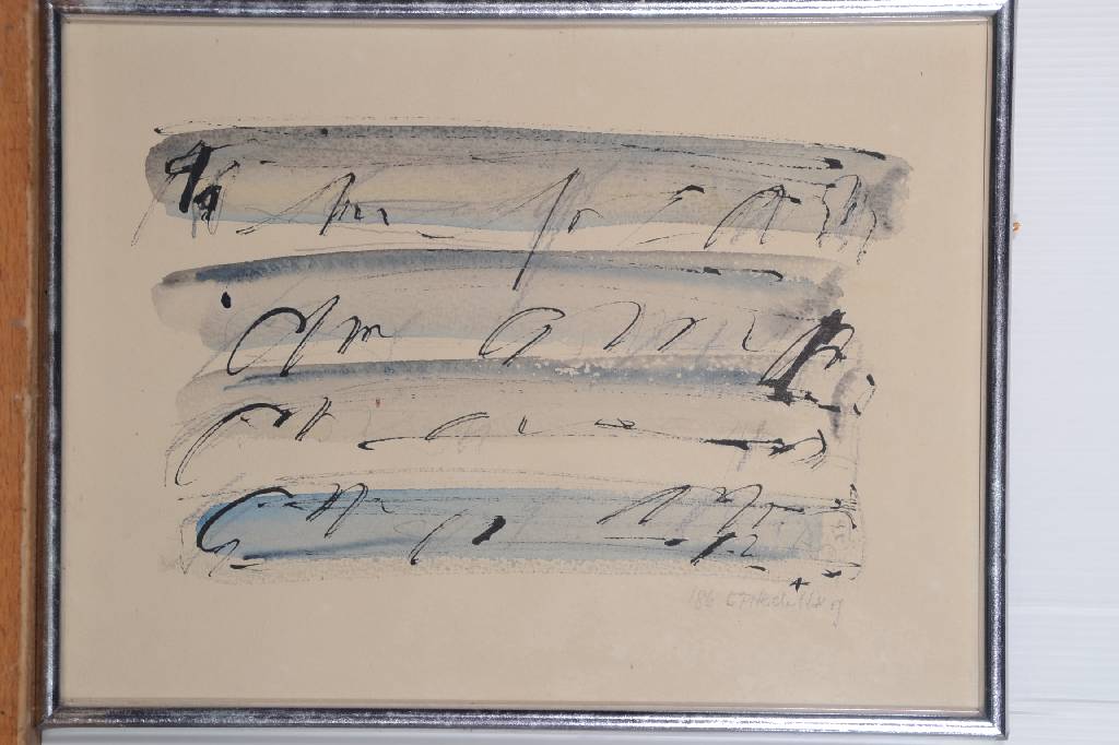 Detail a: Eleonore Fuchs-Heidelberg, 1946 Heidelberg - 2012 Berlin, Konvolut aus zwei Aquarellen auf gebräuntem Papier, je signiert und datiert 86, ca. 24x32 ...