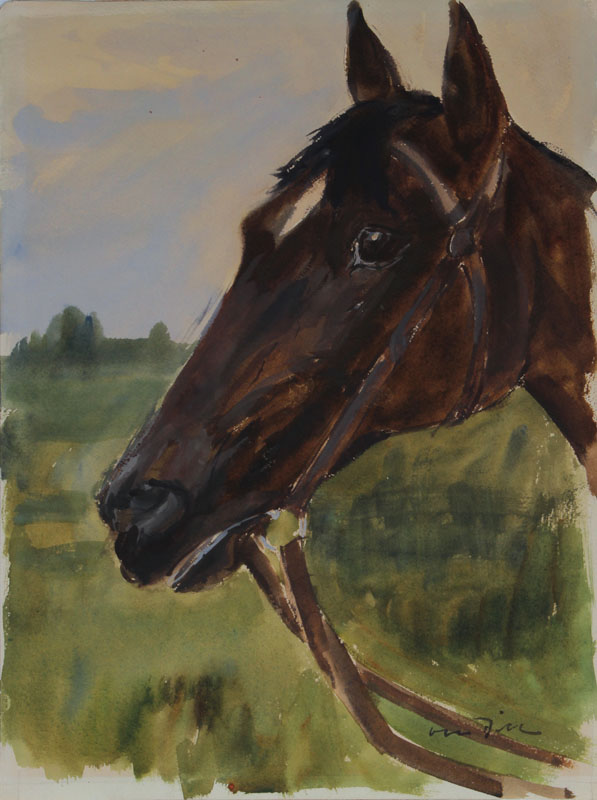 Otto Dill, 1884 Neustadt-1957 Bad Dürkheim, Aquarell auf Papier, im vorläufigen Werkverzeichnis gelistet unter 2702-0559, handsigniert, Rückseitig ...