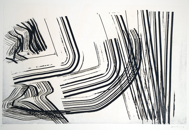 Hans Hartung, 1904 Leipzig-1989 Antibes, "G 1970-4", Radierung und Aquatinta auf Velin von Arches, von 1970, handsigniert, nummeriert H.C., ...