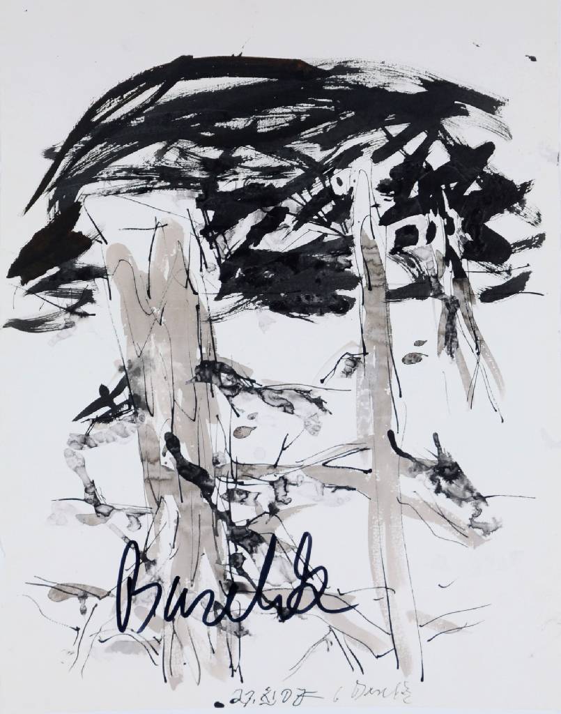 Georg Baselitz, geb. 1938, Fotografie auf Fujicolor Crystal Archive Paper, handsigniert, ca. 24,5x20 cm