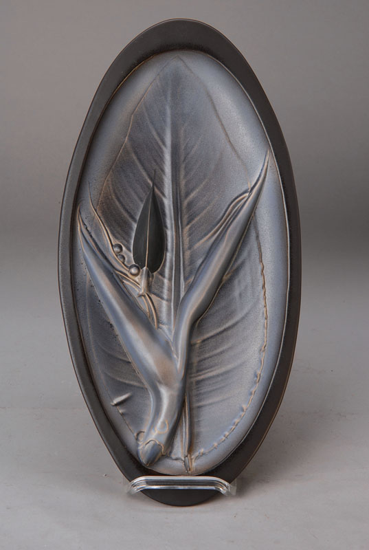 Paul Wunderlich, 1927 - 2010, Ceramic-Objekt "Strelizia II", 149/350, L. 42 cm, im orig. Kasten, mit Zertifikat, ehem. Verkaufspreis ca. ...