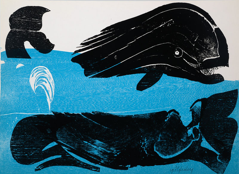 HAP Grieshaber, 1909-1981, Zwei Farbholzschnitte, je handsigniert, je ca. 43x30 cm