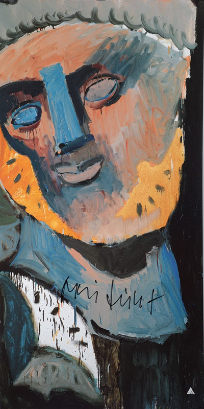 Markus Lüpertz, geb. 1941, Farboffset, handsigniert, ca. 84x42 cm