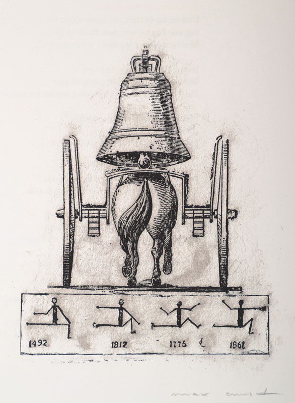 Max Ernst, 1891-1976, Lithographie, handsigniert, PP, ca. 29x20cm, Gesamt ca. 44x33 cm