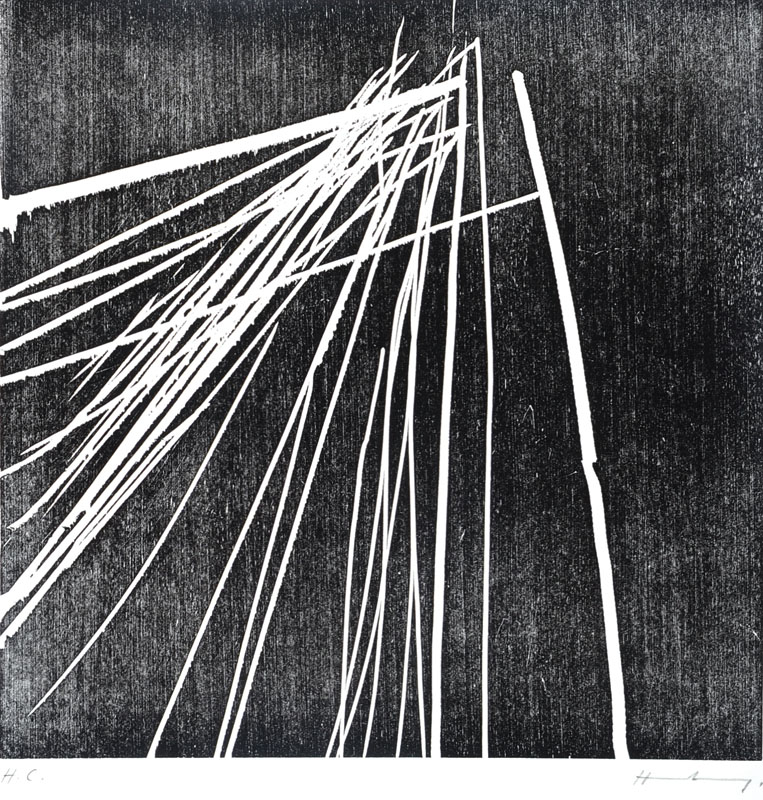 Hans Hartung, 1904 Leipzig - 1989 Antibes, Lithographie, handsigniert und nummeriert H.C., bez. H-21-1973, ca. 65x49.5 cm