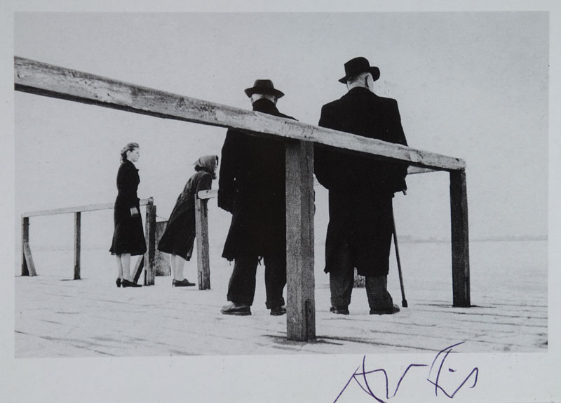 Arno Fischer, 1927-2011, "Edition Haus der Fotografie" Postkarte, Multiple, handsigniert, ca. 10,3x14,8 cm, PP, unter Glas gerahmt