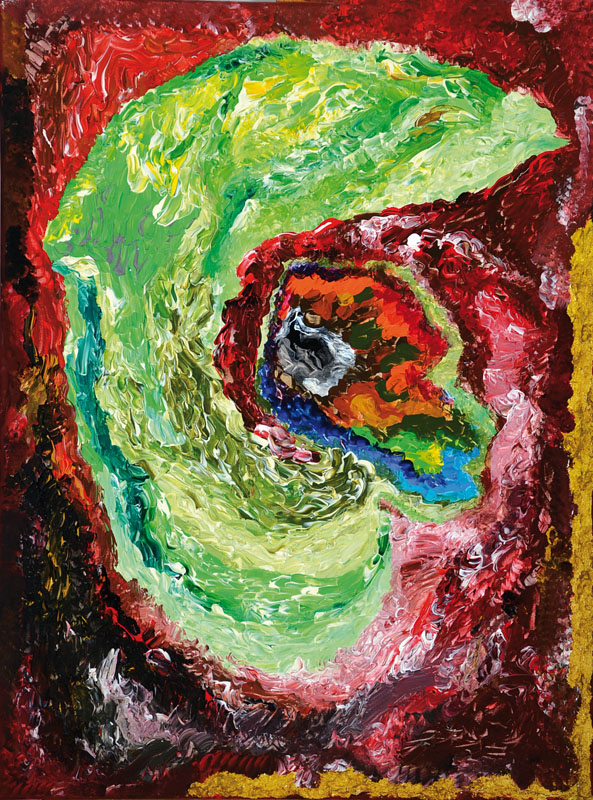 Martin Turner, geb. 1964 Mannheim, MT Nr.40 aus dem 3.Zyklus, Acryl/Lwd, lackiert, rückseitig signiert, ca. 80x60cm