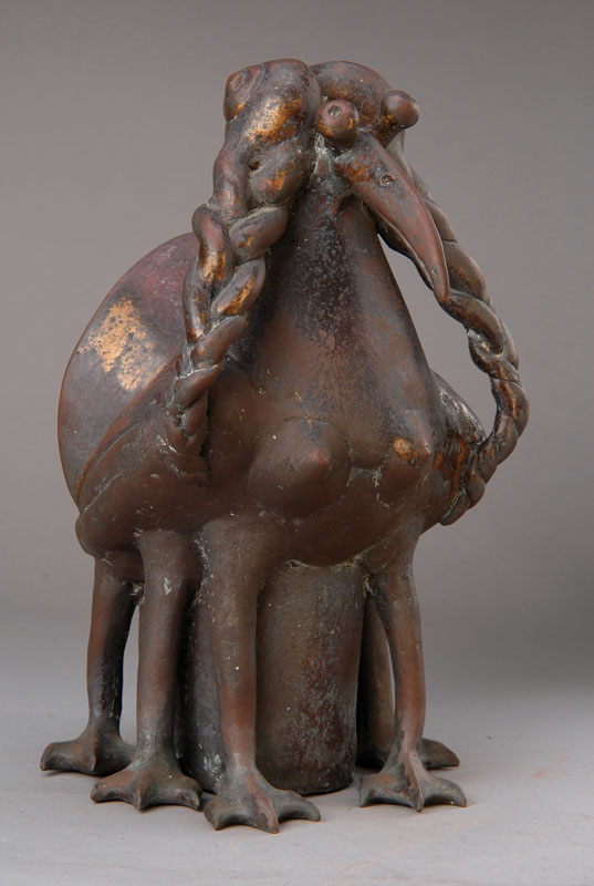 Gernot Rumpf, geb. 1941 Kaiserslautern, Elwedritsche, Bronzeskulptur, signiert, Gießerstempel Schmäke, H. ca. 29cm