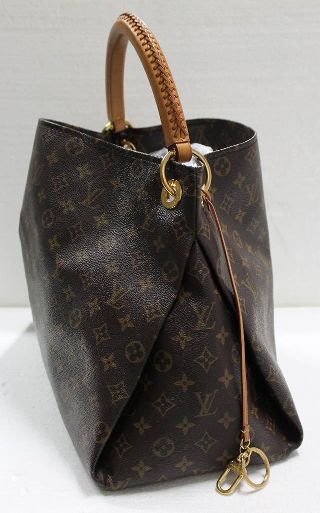 Detail a: LOUIS-VUITTON Handtasche, Modell Artsy MM, Monogram Canvas, Innen beigefarb. Wildleder mit sechs aufgesetzten Fächern und einem langen Innenfach ...