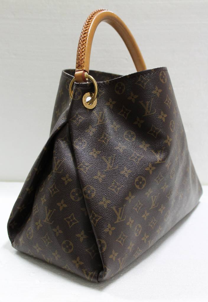 Detail b: LOUIS-VUITTON Handtasche, Modell Artsy MM, Monogram Canvas, Innen beigefarb. Wildleder mit sechs aufgesetzten Fächern und einem langen Innenfach ...