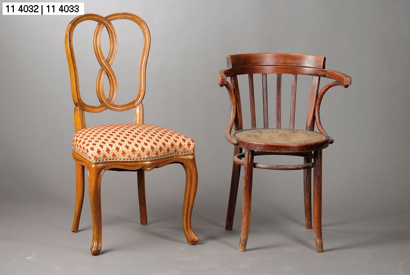 Armlehnstuhl, Thonet, frühes 20.Jh., Bugholz, Überholung empf., H. ca. 78 cm, Sh. ca. 47 cm