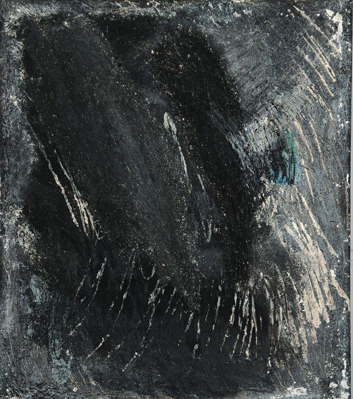 Rainer Plum, zeitgenössischer Künstler, Sehstück, Öl/Pigmente auf Nessel, rückseitig signiert und datiert 87, ca. 53x60x7 cm -- Charity - ...
