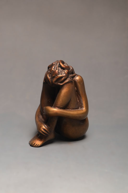Bruno Bruni, geb. 1935 Gradara/Italien, Mignon, Bronzeskulptur, signiert und nummeriert CCXXXV/D, H. ca. 8 cm